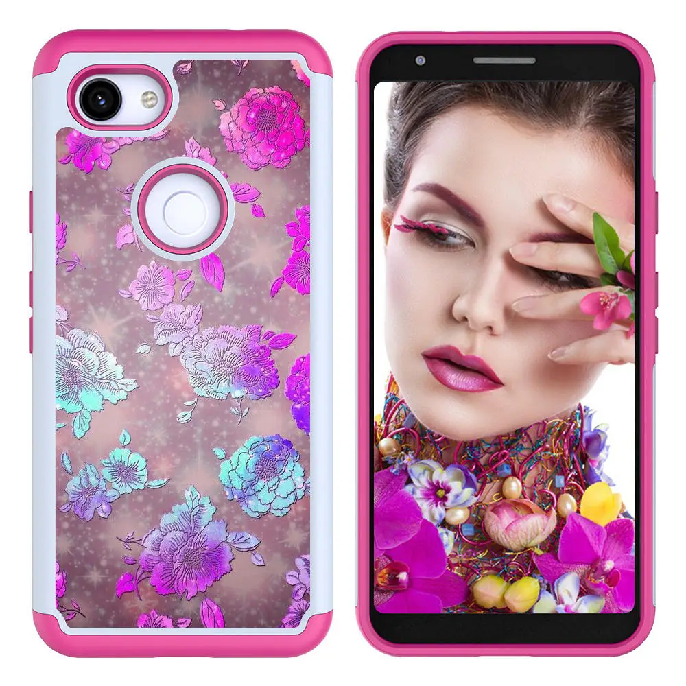 peony flower Милый чехол для google pixel 3a 4 xl с мультипликационным рисунком, Защитный Мягкий бампер, чехол s на google pixel XL 3 3A, противоударный чехол - Цвет: peony flower