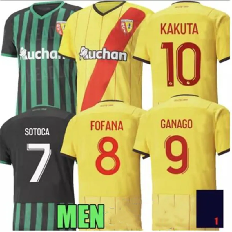 

maillot RC Lens soccer jerseys 21 22 KAKUTA GANAGO SOTOCA FOFANA GRADIT FORTES BANZA CAHUZAC DOUCOURE 2021 2022 Football Shirts