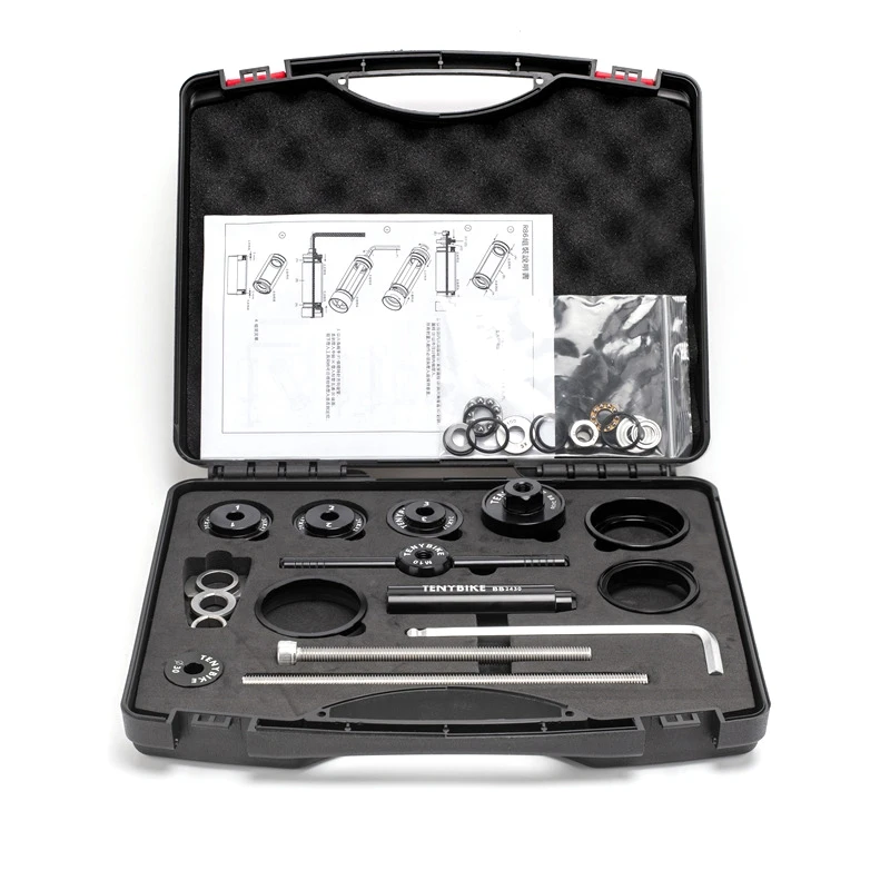 

Bike Bottom Bracket Tools Aluminum Alloy Bearing Press Shaft Installation Disassembly Tool Suite BB86/30/92/PF30 Mount