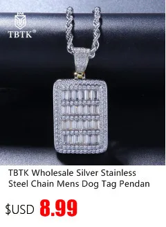 TBTK 26 первоначальных букв медь Iced Out буквы с кристаллами с цепочкой ожерелье Золото унисекс талисманы Роскошные ювелирные изделия подарок