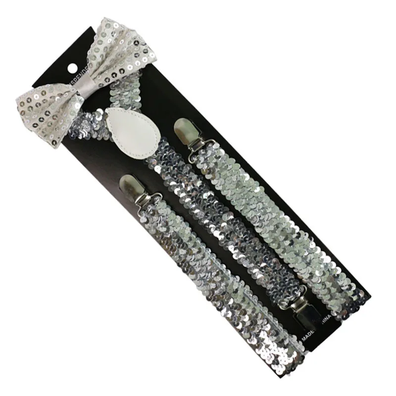 Унисекс Подвеска для взрослых галстук бабочка набор блёстки сплошной цвет