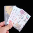 20 шт., водонепроницаемый прозрачный пластиковый чехол для кредитных карт