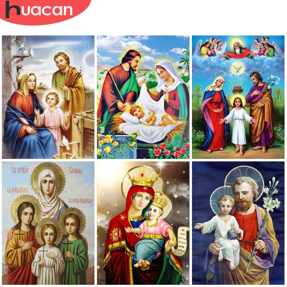 

Набор для алмазной вышивки «Дева Мария», 5D