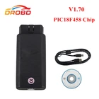 V1.70 версия OP COM автомобильный диагностический инструмент сканер с чипом PIC18F458 OBD2 OP-COMOPCOM шина сети локальных контроллеров для Opel