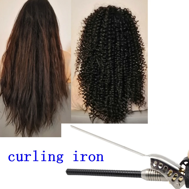 

7Mm Curlers Manual Rotating Hair Curlers Roller Wand Iron Wand Hair Curlers Suitable for Children Men'S Small Curly Hair Straigh