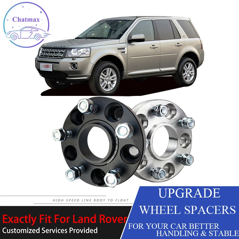 

4 Pcs For Land Rover Freelander 2/Evoque 5X108 63.4CB 25mm Thick Hubcenteric Black/White Color Wheel Spacer Adapters