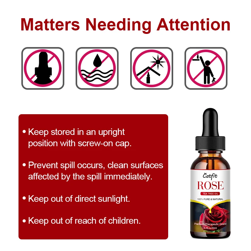 Catfit натуральное розовое эфирное масло расслабляющее СПА для тела массажа йоги и