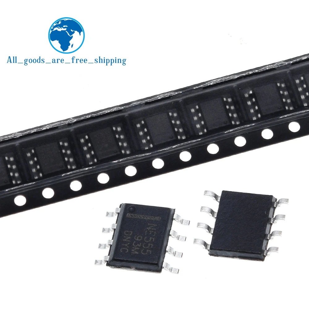 10 шт./лот NE555 NE555N 555 NE555DR NE555DT SMD Chip SOP-8 новый оригинальный sop8