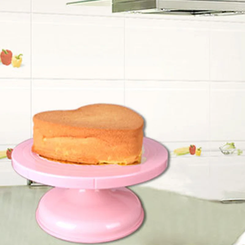 ABS Plastic Round Cake Stand Kitchen DIY Pan Baking Tool Plate Turntable Rotating Pastry Decorating Rotary Table Tools Rack |