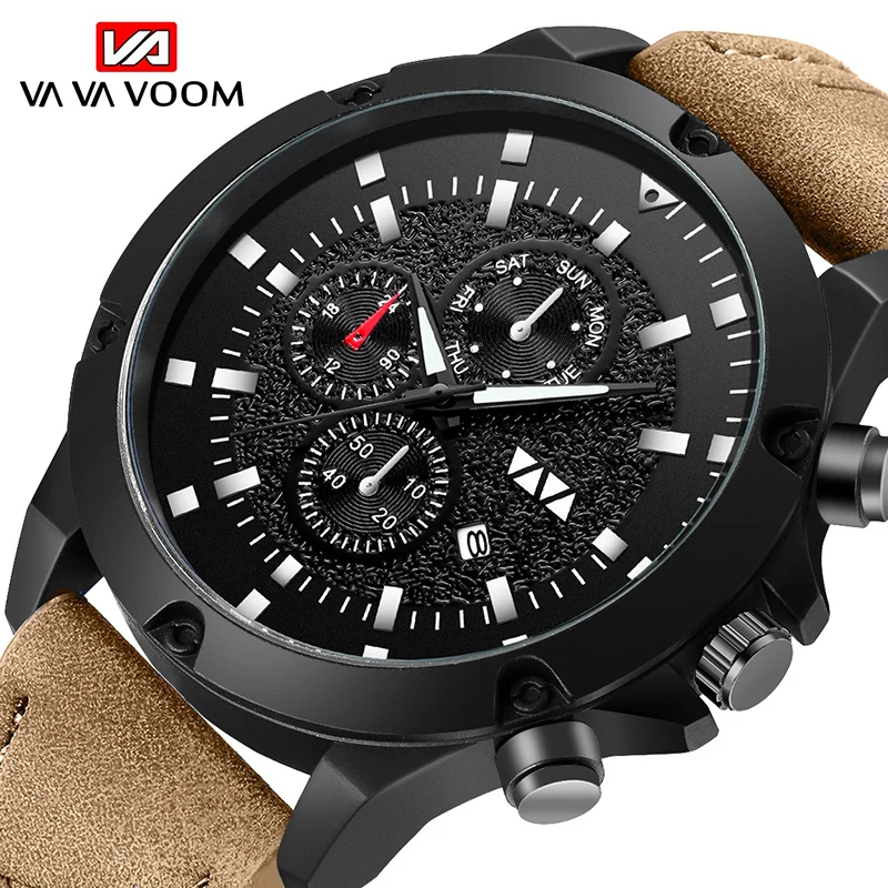 Часы мужские в стиле милитари модные маленькие с декоративным циферблатом