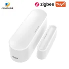 Умный датчик дверей и окон ZigBee, дистанционное управление через приложение SmartLife Tuya, голосовое управление Alexa, Google Home, требуется концентратор