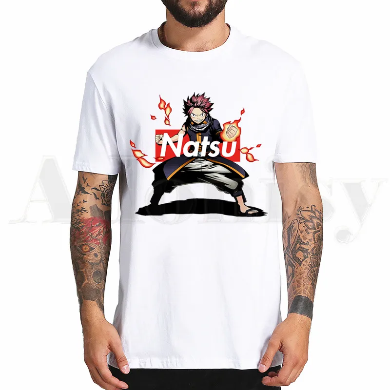 

Fairy Tail Natsu Dragneel Lucy Heartfili Fairytail Tshirts Men Summer T-shirts Tshirt Hip Hop Girl Printed Top Tee Harajuku