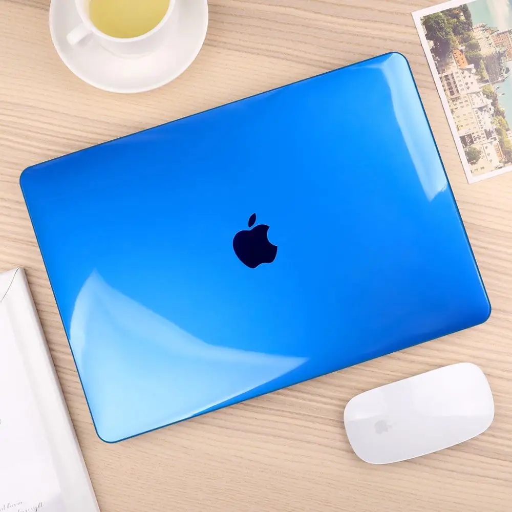 crystal dark blue Для MacBook Pro Air retina 11 12 13 1" Кристальный и матовый чехол для ноутбука для Macbook Pro 13 15 16 Touch Bar A2159 A1989 A2141 - Цвет: crystal dark blue