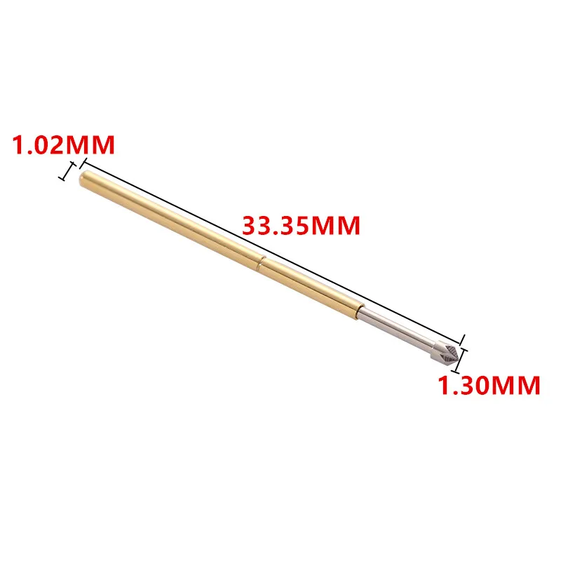 100 шт. PL75 LM2 Весна Тесты зонды фосфора латунную трубку зонд Длина 33 35 м иглы Диаметр