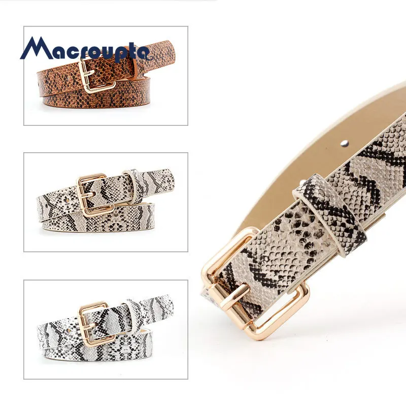 

105x2,3 см Высококачественный женский ремень из искусственной кожи со змеиным рисунком, женские дизайнерские ремни 2021 года для женского плать...