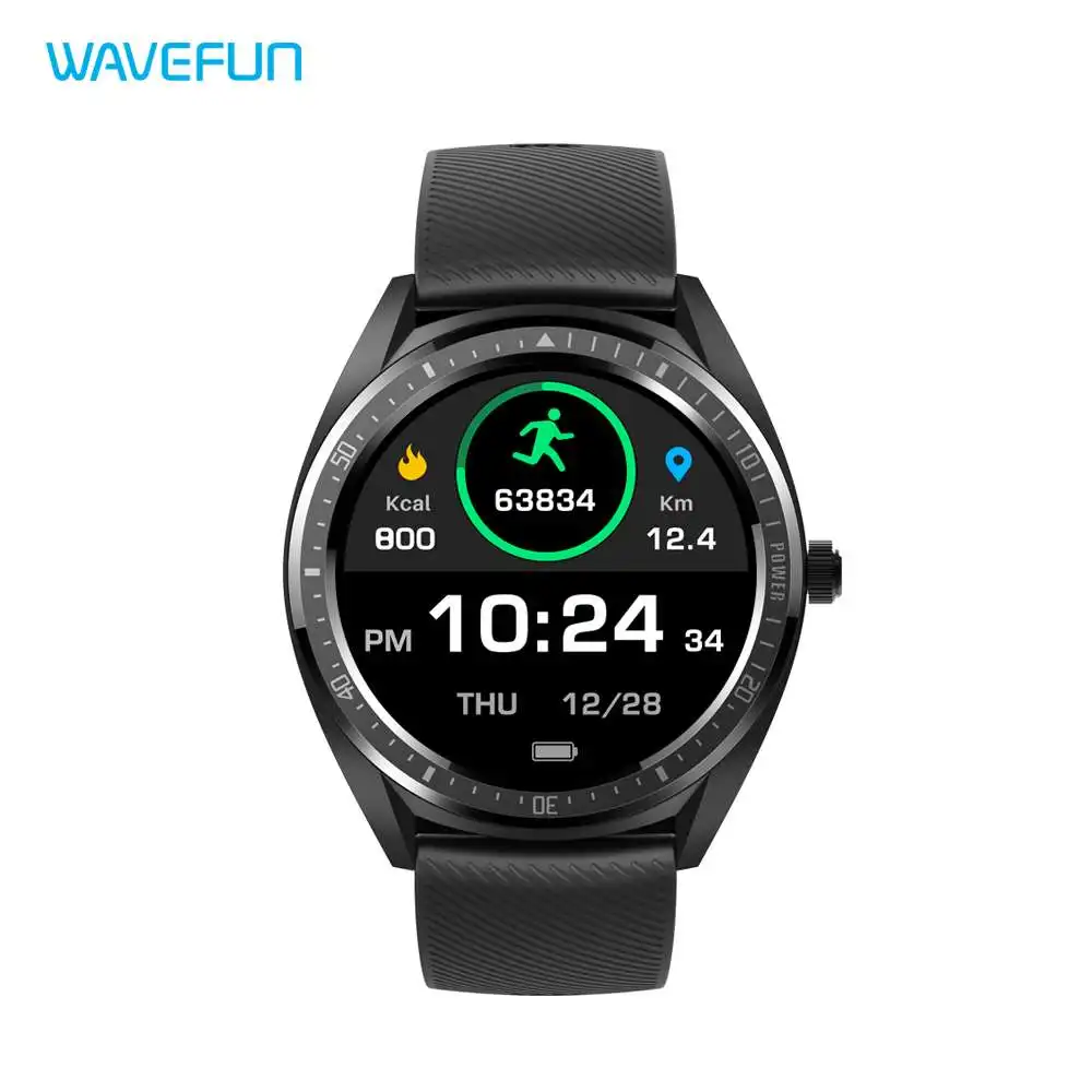 Wavefun Aidig S смарт-часы Водонепроницаемый для плавания IP68 1 28 пульсометр кровяное