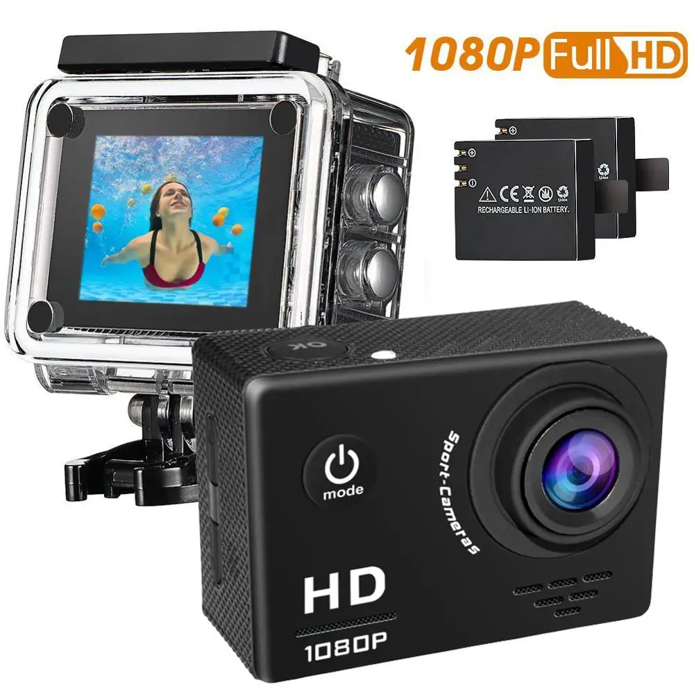 Экшн камера Ultra HD 1080p/60fps Mini Helmet Cam WiFi Go Waterproof Pro Sport Camera|Экшн-камеры| |