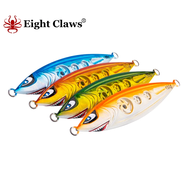 

EIGHT CLAWS 150g 12.5cm Metal Jig Fishing Slow Lead Fish Swim Bait Wobbler Artificial Hard Winter Ice Long Casting Swimbait