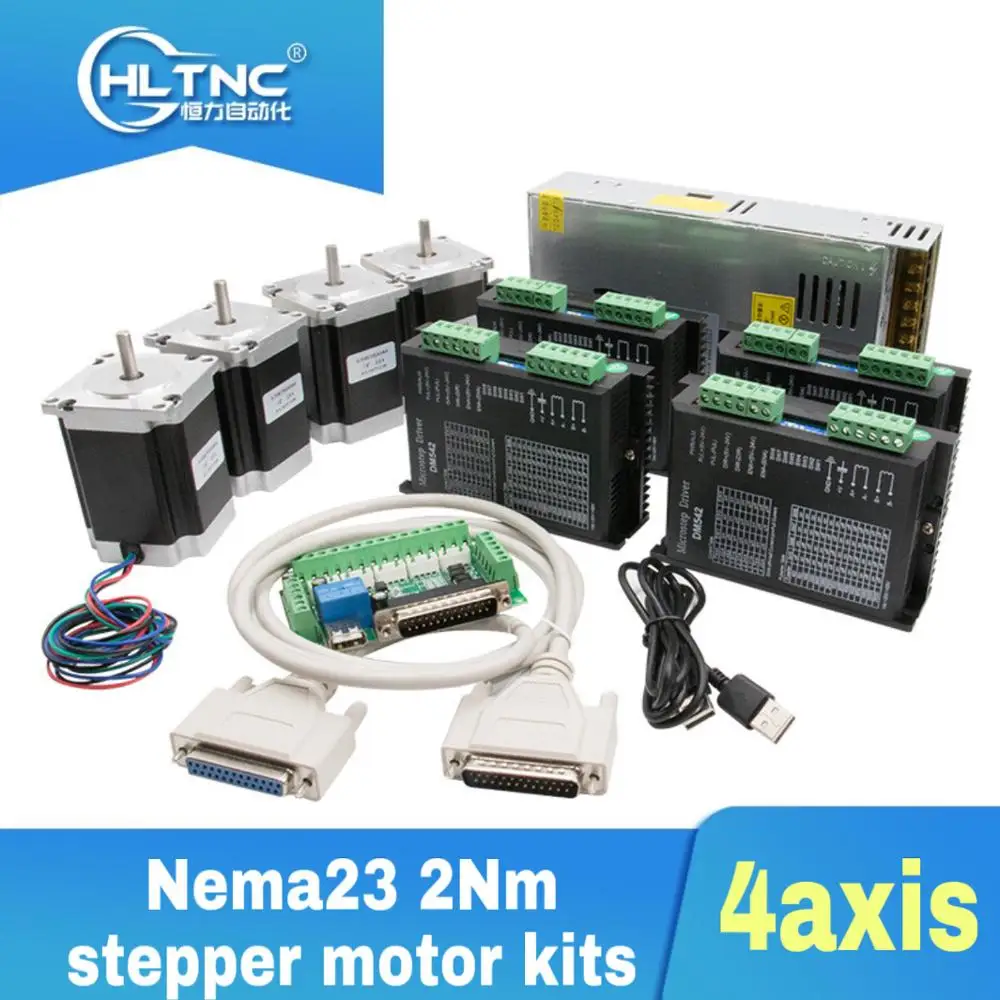 Драйвер TB6600 для 4 шт. устройство разборки DB25 1 шаговый двигатель Nema23 255 унции блок