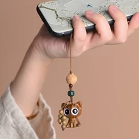 chinese element cute cat mobile phone pendant exquisite pendant cat personality mobile phone lanyard mobile phone chain unisex