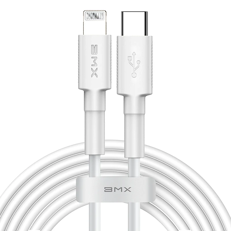 BMX MFi USB C к Lightning Кабель для iPhone XR Xs Max 11 USB PD 18 Вт Быстрая зарядка USB кабель для iPhone X 8 Plus USB кабель для передачи данных - Цвет: Белый