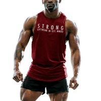 men bodybuilding vest sleeveless letter print high quality sweatshirt gym workout sportswear tank top gym clothing muscle shirt