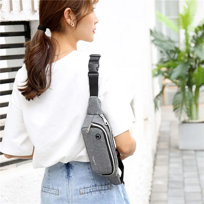

Men's Sports Chest Bag, Women's Small, Lightweight, Waterproof, Wear-resistant, Close-fitting Waist Bag, Canvas Belt Bag