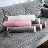 sofa cover thicken plush fabric lace slip resistant slipcover seat european style couch cover sofa towel for living room decor