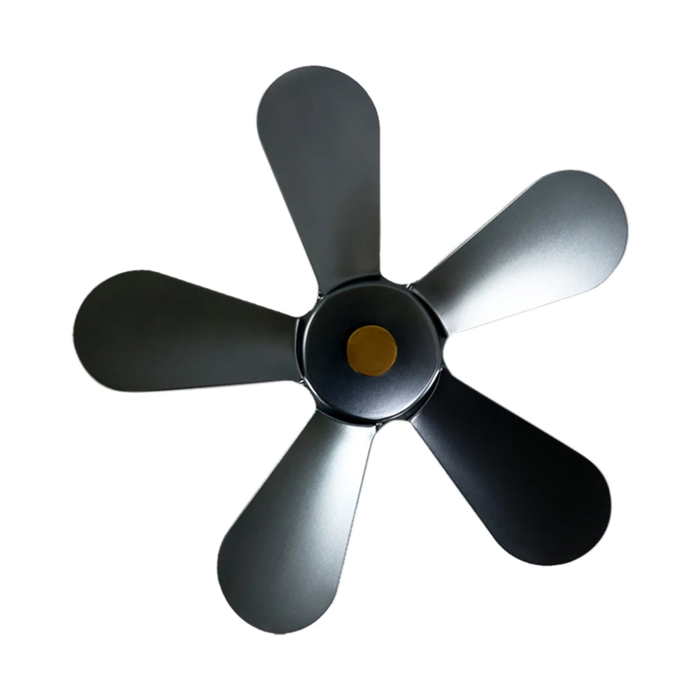 

Energy-Saving Household 5 Blades Fireplace Fan Blade Low Noise Heat Powered Wood Stove Warm Winter Modern Living Room Burner