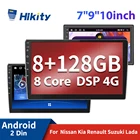 Hikity 8G 128G DSP Android автомобильное радио 2Din GPS стерео Мультимедийный аудио плеер авторадио для Toyota VW Hyundai Honda Nissan Lada