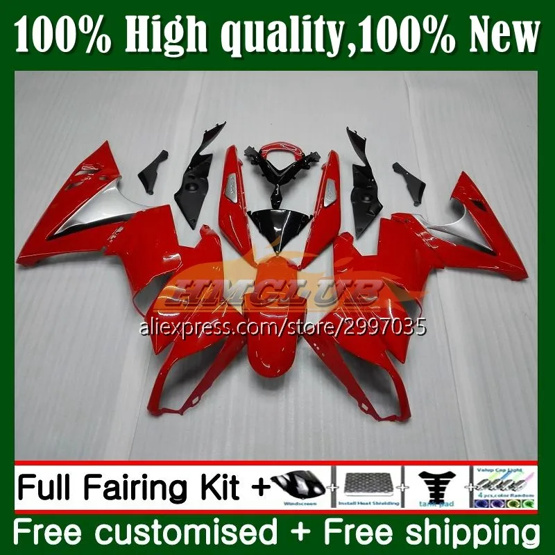 

Корпус для KAWASAKI 650R ER 6 F 650 R ER6 F 09 работы 5No.11 Red ER6F 09 10 11 650-R ER-6F ER 6F 2009 2010 2011 обтекатель