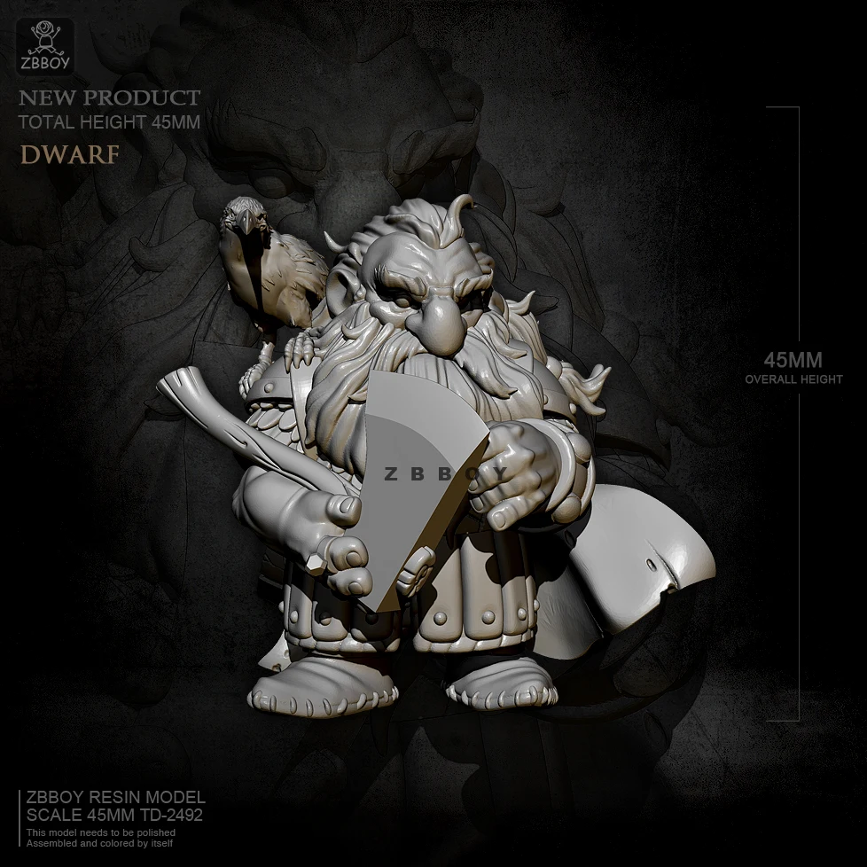 

45mm Resin model kits self-assembled TD-2492