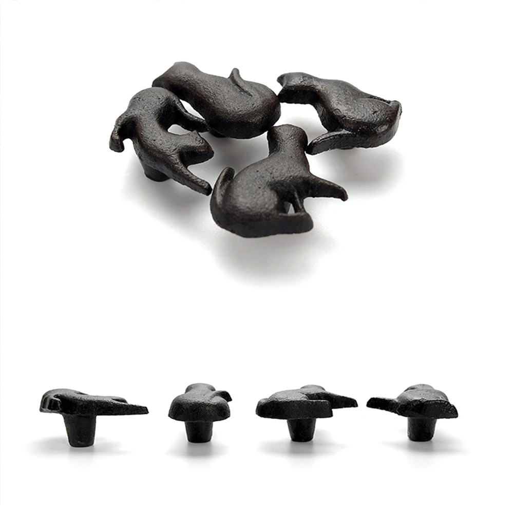 Мебельная фурнитура шкаф в форме кошки выдвижная ручка матовый черный ящик часть