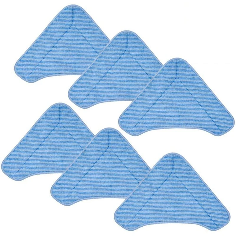 

AD-Triple-cornered Replacement Mop Pads for PurSteam ThermaPro Elite 12 in 1 PureClean XL Rolling Steam Cleaner (6 Packs)