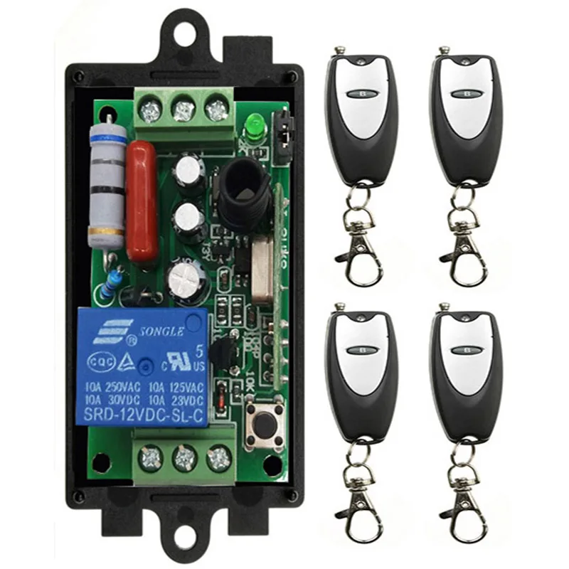 Беспроводной Радиочастотный выключатель с дистанционным управлением 220 В