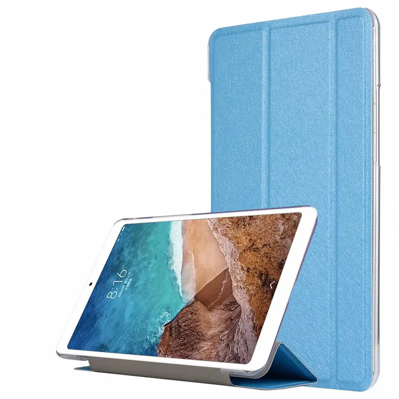 Чехол для Xiaomi mi Pad 4 mi Pad4, защитный чехол-подставка из искусственной кожи для Xiaomi mi Pad 4 mi Pad4, 8,0 дюймов, чехол для планшетного ПК - Цвет: Light Blue