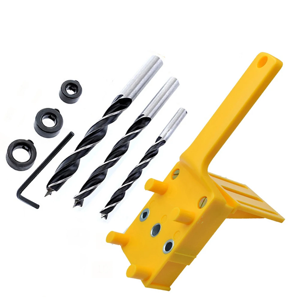 

Hole Jig fits 6 8 10mm Drill Bits Wood Drilling Doweling Hole Saw Tools Handheld Drill Guide of plates Oblique hole drill