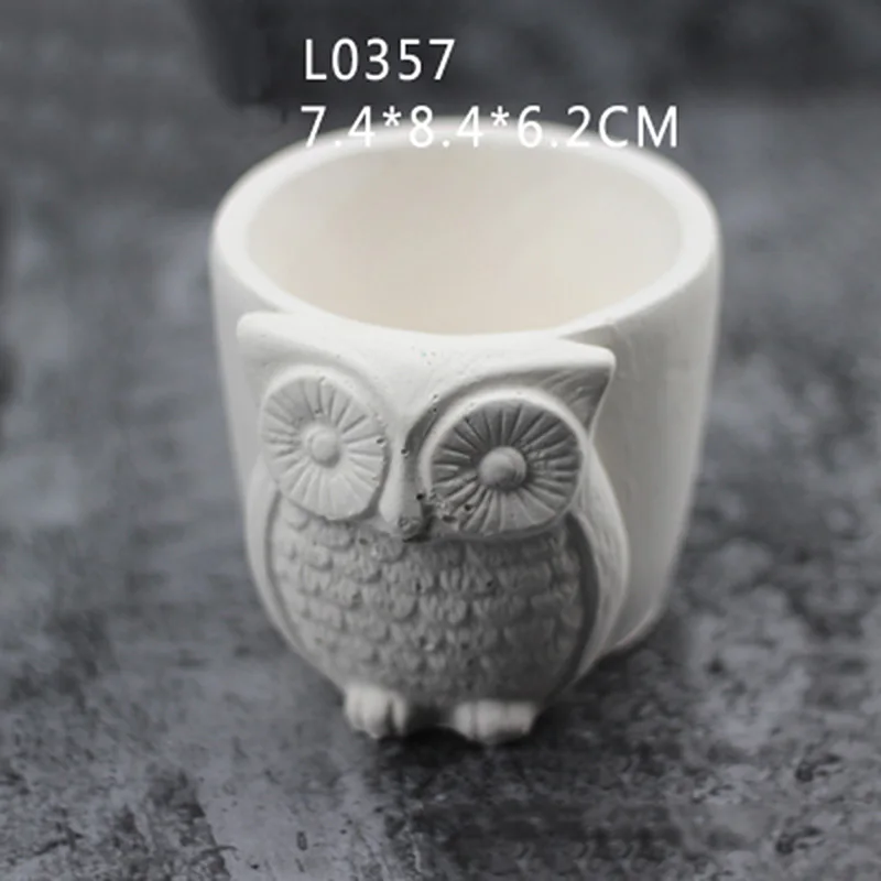 Шаблон совы прозрачная вода бетон фотоформа минималистичный стиль держатель