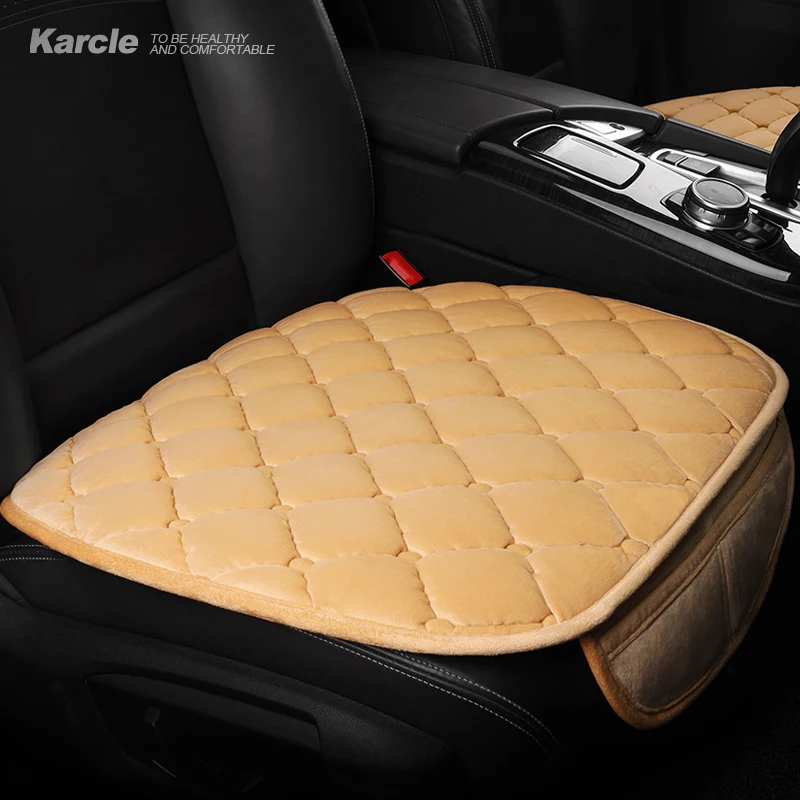 

Бархатный Чехол для автомобильного сиденья Karcle, защитный коврик для переднего и заднего сиденья, дышащая подушка для автомобильного сидень...