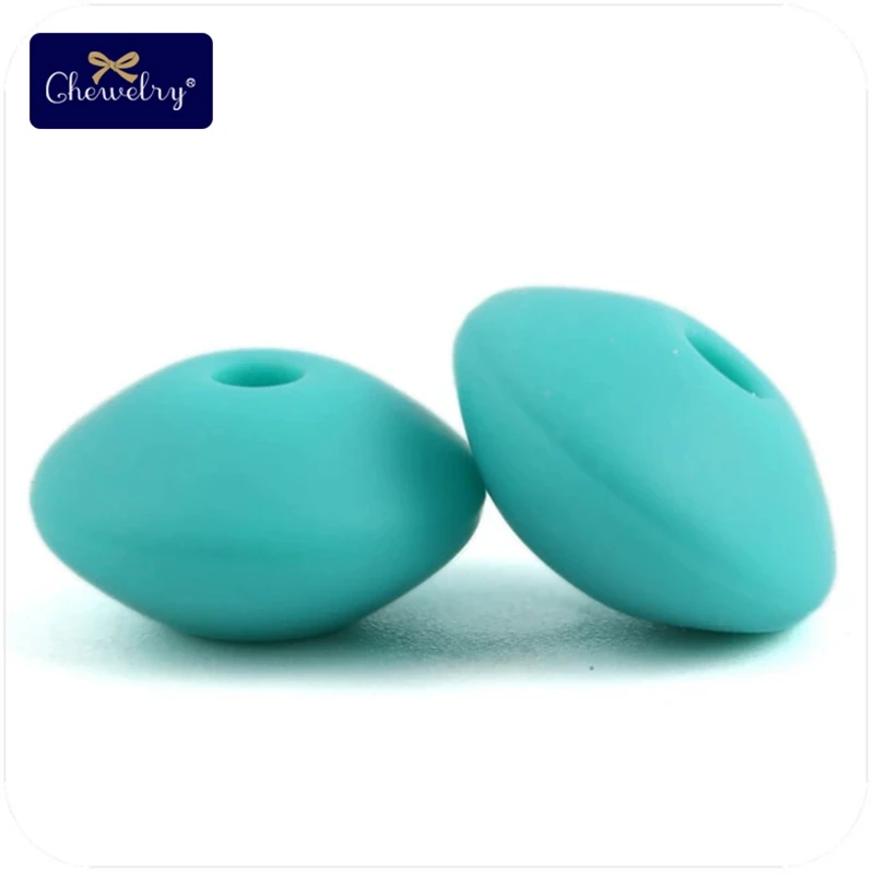 20PC Turquoise Перламутровый силиконовый Прорезыватель 10 мм 20 шт Силиконовые Бусины DIY Бусины Пищевой класс силиконовые счеты бусины зубные кольца для детей ожерелье Успокаивающая игрушка - Цвет: 20PC Turquoise