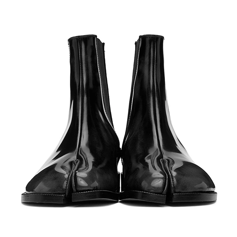 Ботинки Челси мужские из натуральной коровьей кожи с квадратным носком ручной