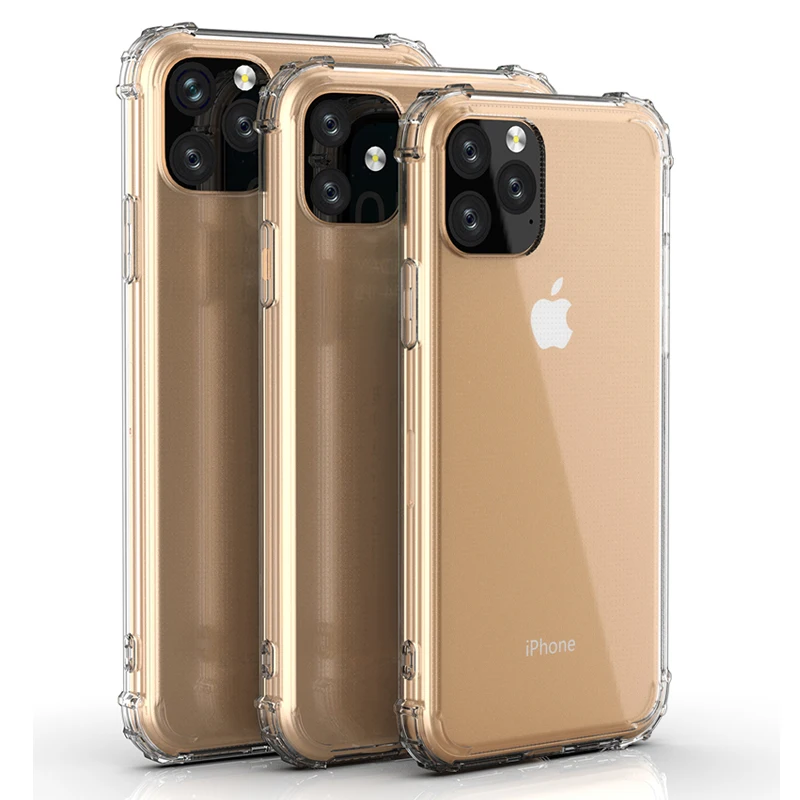 

For iPhone 11 2019 Crystal TPU Soft Back Case iPhone 11 Pro Shockproof Phone Case Slim Clear Back Cover for iPhone 11 5.8inch