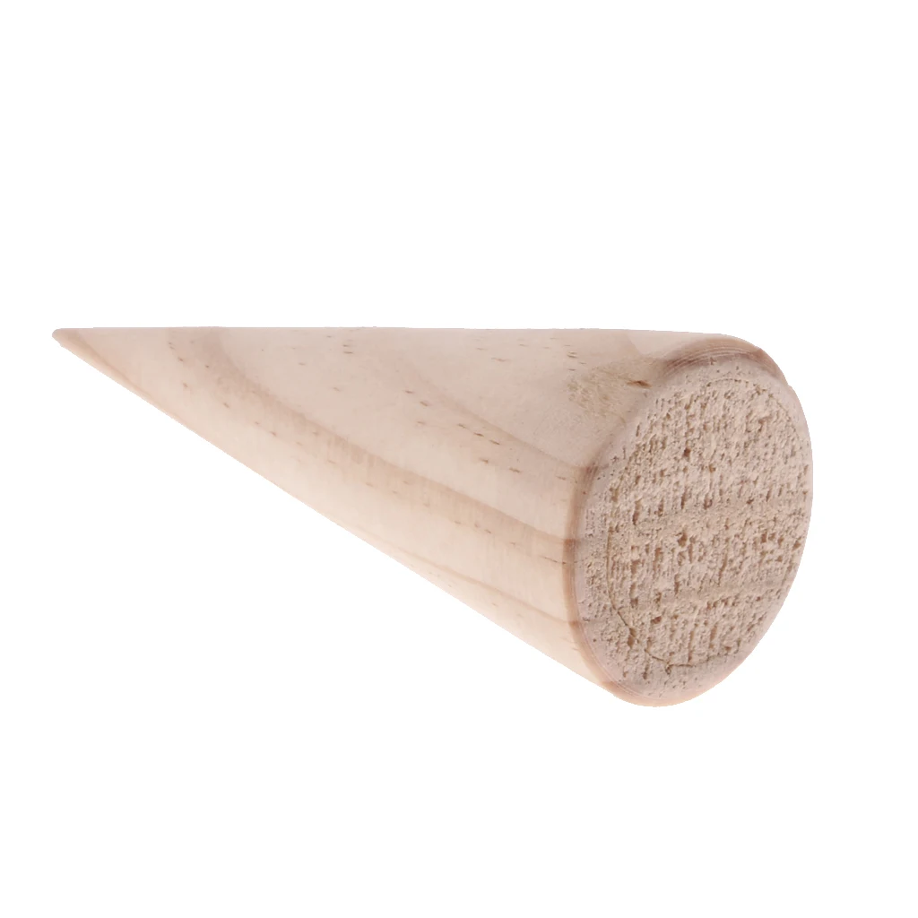 Коническая форма S/M/L 15 шт. натуральный неокрашенный деревянный дисплей для