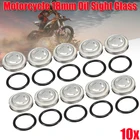10 комплектов 18 мм мастер тормозной цилиндр резервуар смотровые очки мотоцикл Кроссовый велосипед прокладка для Honda Suzuki Kawasaki Harley