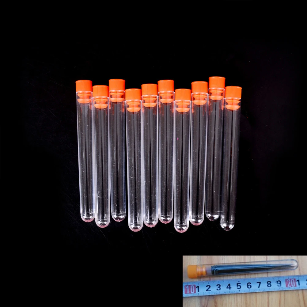 

Hot Selling 10PCS 11*1.3cm Transparent Plastic Storage Bottle Felting Needle Container Holder Good Quality