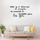 Наклейка на стену на испанском языке, цитата, Настенная Наклейка для гостиной, виниловая настенная наклейка для домашнего декора RU4074