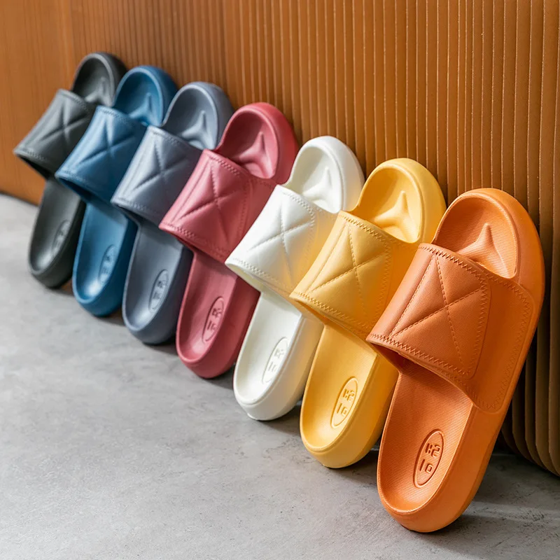 

Household Soft Thick-soled Men Slippers Summer Fashion Outdoor Beach Slippers Male Casual Home Bathroom Non-slip Couple Slippers