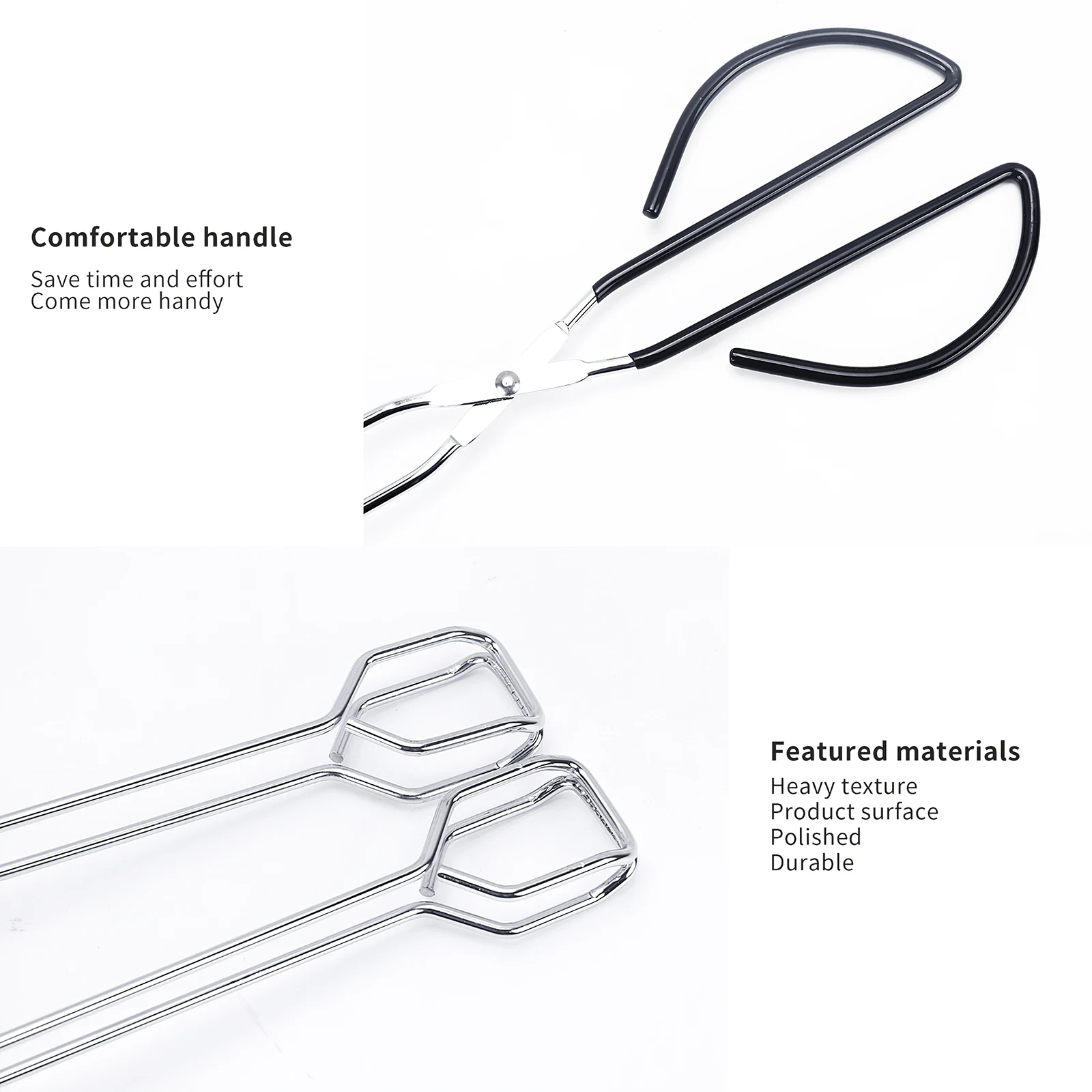 Зажим для барбекю из нержавеющей стали нескользящий пищевой зажим кухонные