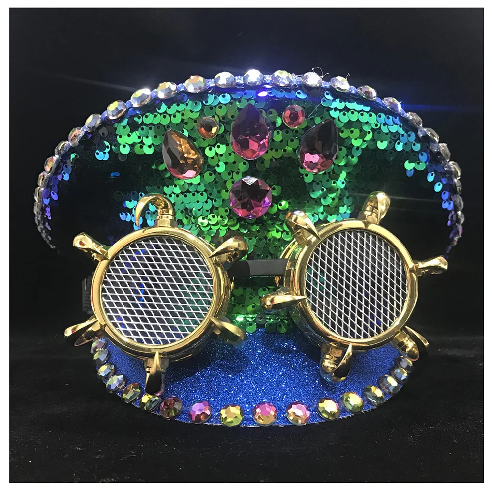 Стимпанк для мужчин и женщин аутентичная модная зеленая полицейская шапка с