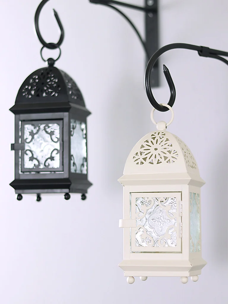 Металлический старинный держатель для свечей роскошный черный геометрический